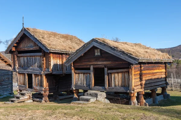 Typisch schwedische Holzhäuser - Bauernhof Hof, Stockholm — Stockfoto