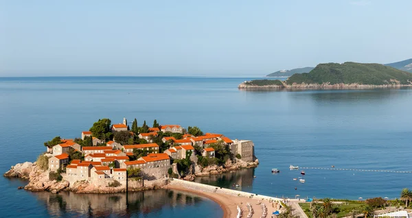 St. Stephan eiland in Montenegro — Stockfoto