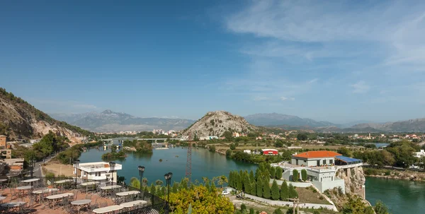 Vista na cidade de shkodra — Fotografia de Stock