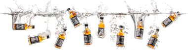 Dnepropetrovsk, Ukrayna - 06 Ocak 2015 şişe viski Jack Daniels