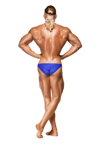 Beyaz arka plan üzerinde çekici erkek vücut Oluşturucu — Stok fotoğraf