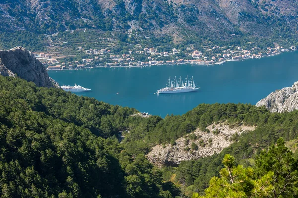 Panoramiczny widok na kotor, Czarnogóra. — Zdjęcie stockowe