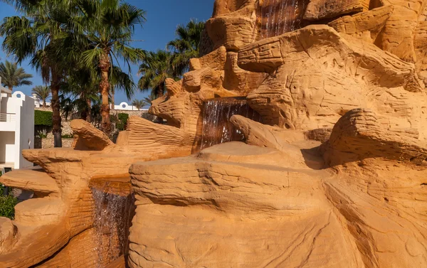 Cascata su una roccia in Egitto — Foto Stock