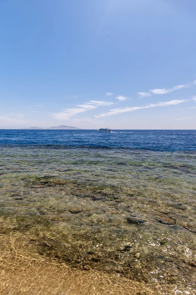 Panorama of the beach at reef, Sharm el Sheikh — Stock Photo, Image