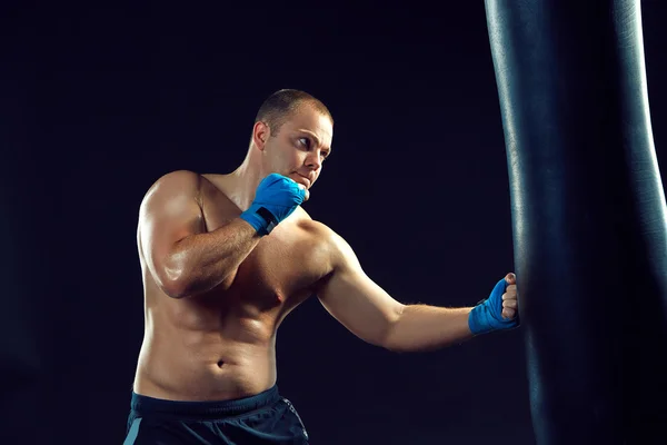 Boxeo joven boxeador — Foto de Stock