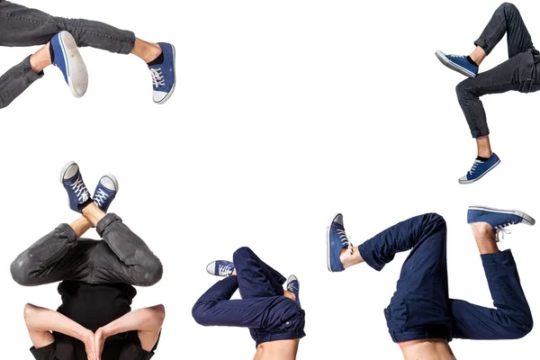 Image multiple de jeune homme break dancing — Photo