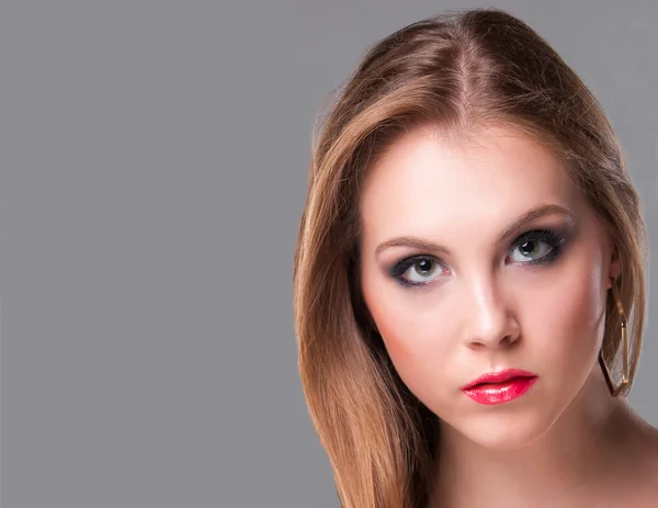 Close-up portrait of sad beautiful girl — Stock Photo, Image