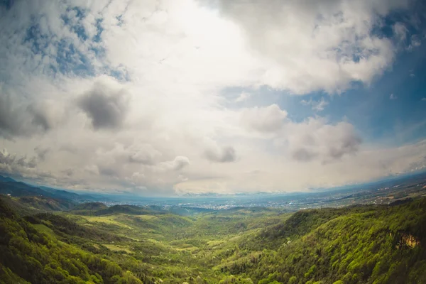 Horská krajina v Georgii — Stock fotografie