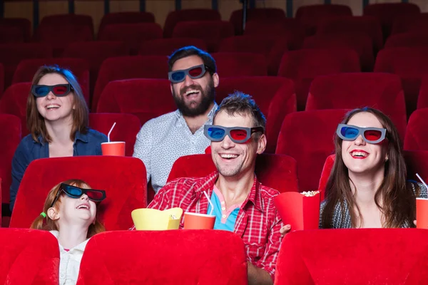 As emoções dos povos no cinema — Fotografia de Stock