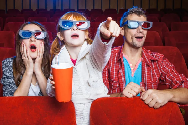 The spectators in the cinema — Stok fotoğraf