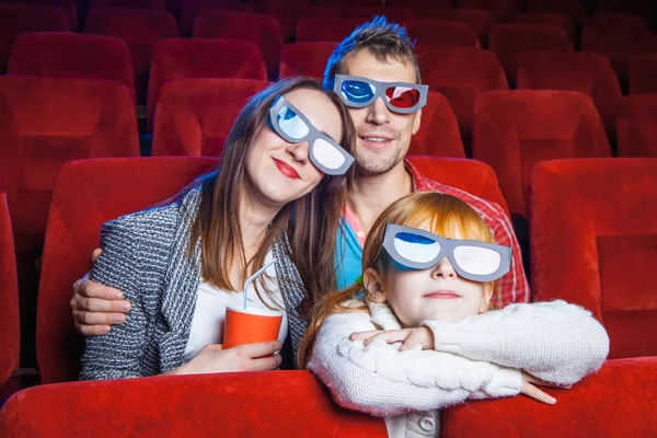 The spectators in the cinema — Zdjęcie stockowe