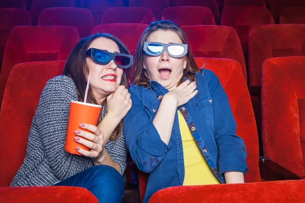 The spectators in the cinema — Stok fotoğraf