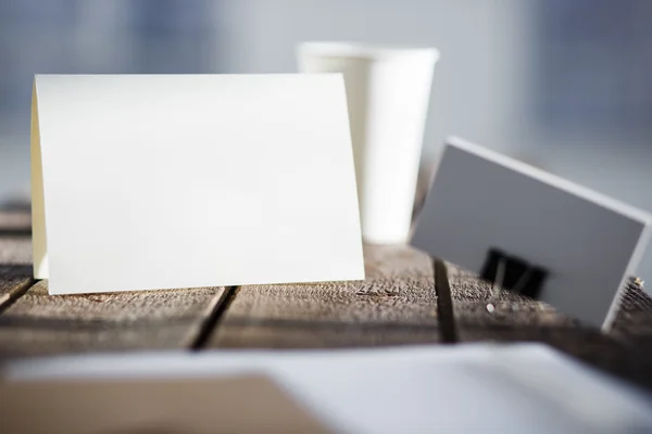 Blank invitation greetings card — Stock Photo, Image