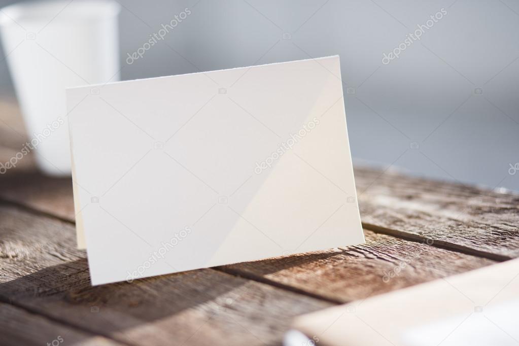 Blank invitation greetings card