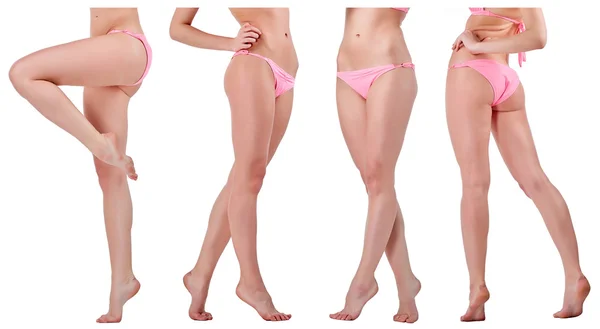 Collage av vackra kvinnliga kroppen — Stockfoto