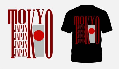 Japon tarzı popüler tipografi tişört tasarımı elbise indirimi poster afişi taşıyıcısı