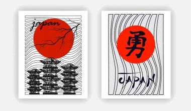 Japon tarzı popüler tipografi tişört tasarımı elbise indirimi poster afişi taşıyıcısı