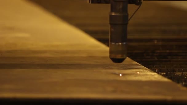 Plasma welding robot at work — Stock Video