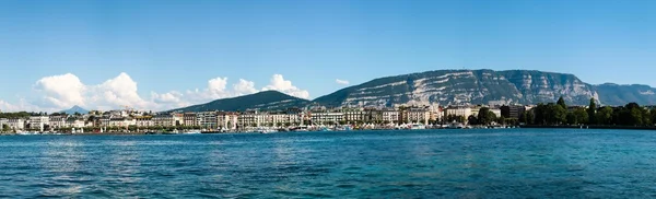 Vue panoramique du quartier Eaux-Vives à Genève, Suisse Photos De Stock Libres De Droits