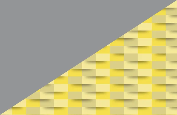 黄色と灰色の3D背景を照らす テクスチャ付き壁紙イラスト コピースペース — ストック写真