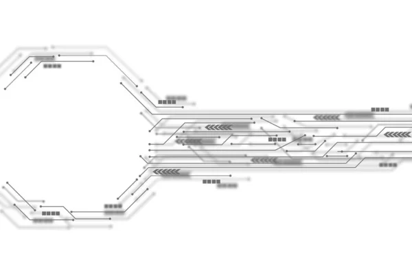 Technology circuit board white background, communication concept, mock up, template