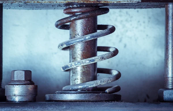 Old metal spring press — Stock Photo, Image