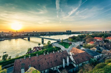 Novi Sad üzerinden Cityscape