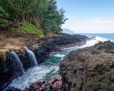 Kraliçe Hamamı 'nın Renkli Manzarası, Hawaii
