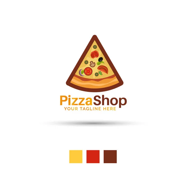 Návrh Vektorového Loga Pizza House — Stockový vektor