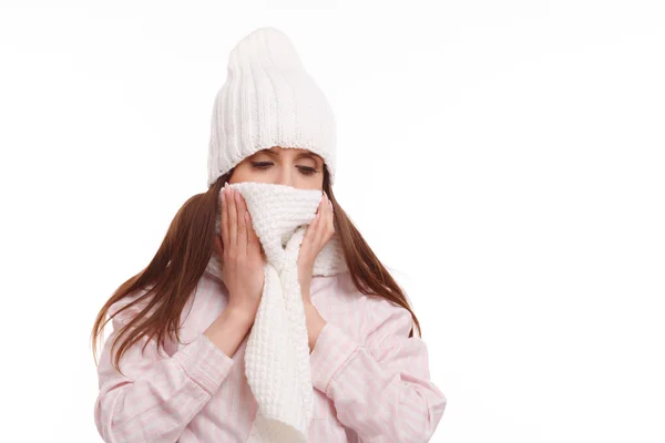 Young sick woman — Stock Photo, Image