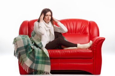 Genç hasta bir kadın