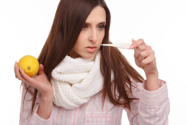 Young sick woman — Stock Photo, Image