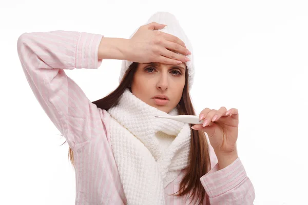 Young sick woman — Stock Photo, Image