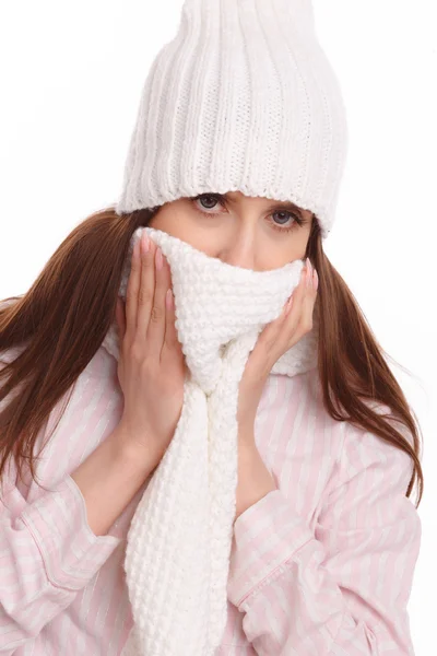 Young sick woman — Stock Photo, Image