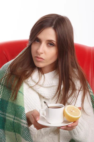 Young sick woman — Stock Photo, Image