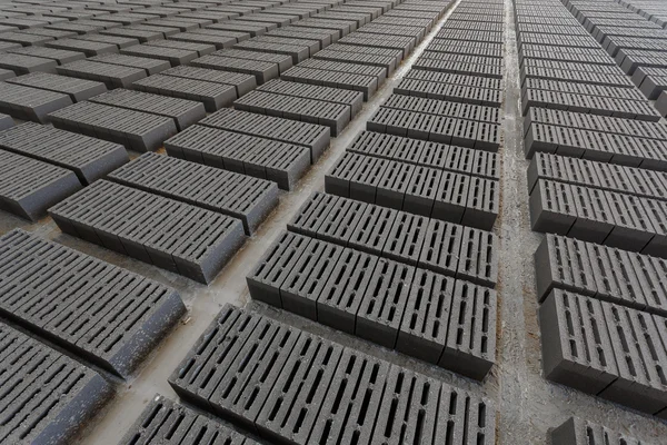 Pile de briques grises — Photo