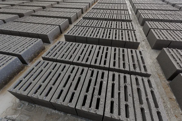 Stack of gray bricks — Stock Photo, Image
