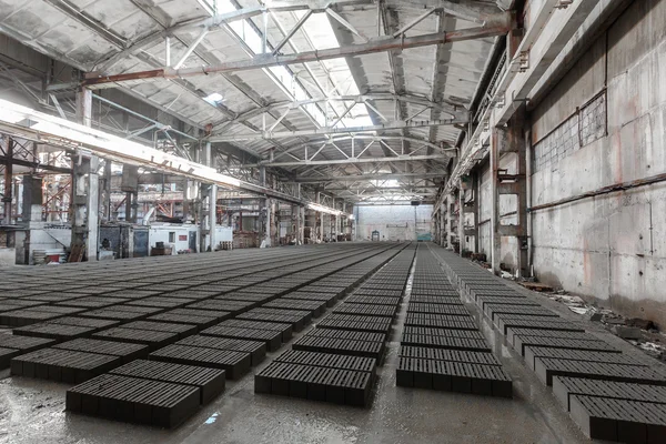 Stack of gray bricks — Stock Photo, Image