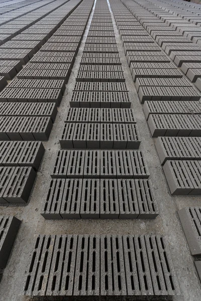 Stack of gray bricks — Stock Photo, Image