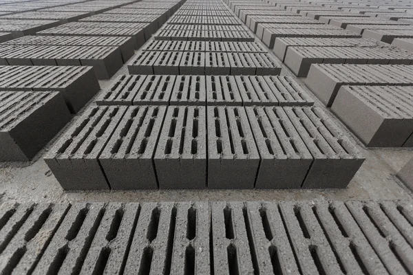 Stack of gray bricks — Stock Photo, Image