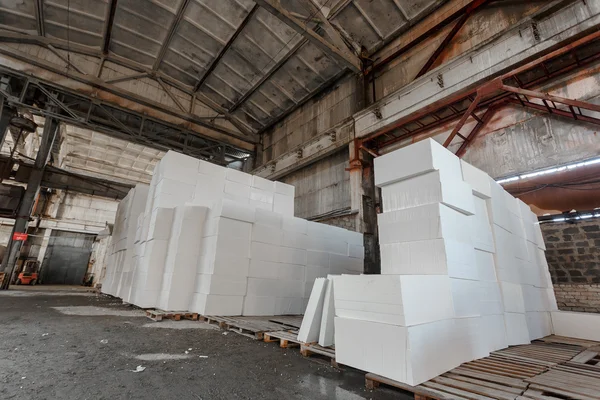 Polystyrene insulation boards — Stock Photo, Image