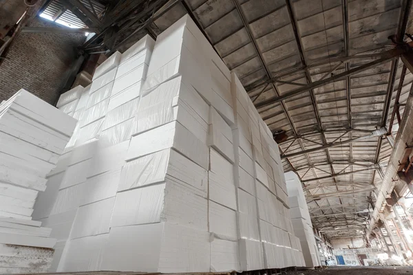 Polystyrene insulation boards — Stock Photo, Image