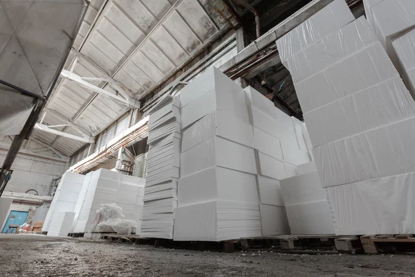 Polystyrene insulation boards — Stock Photo, Image