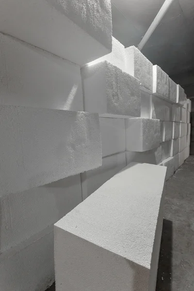 Large blocks of polystyrene — Stock Photo, Image