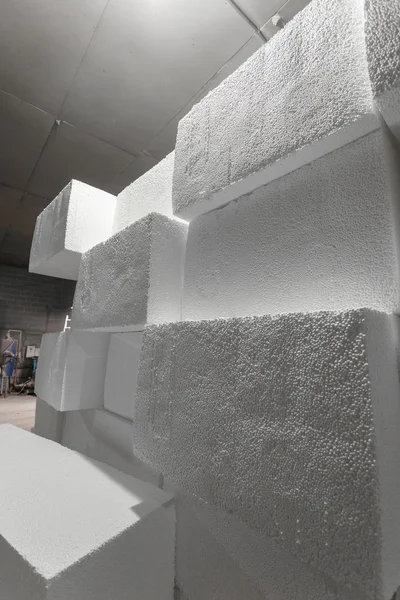 Large blocks of polystyrene — Stock Photo, Image