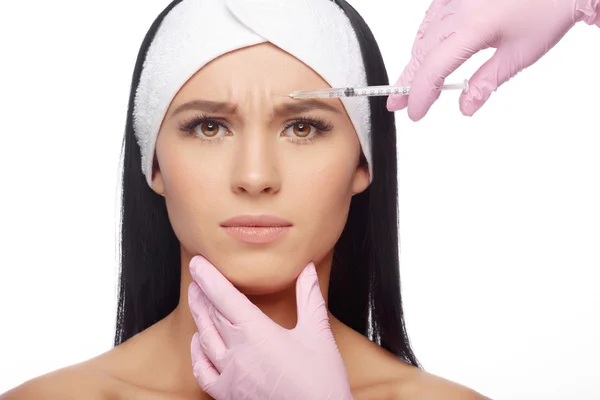 Injections of anti-aging facial — Stock Photo, Image