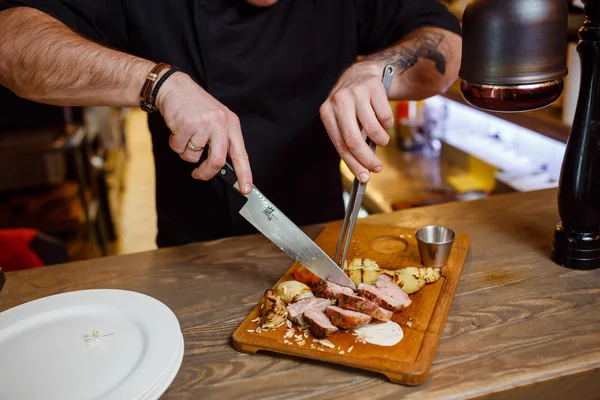 Piatto di carne — Foto Stock