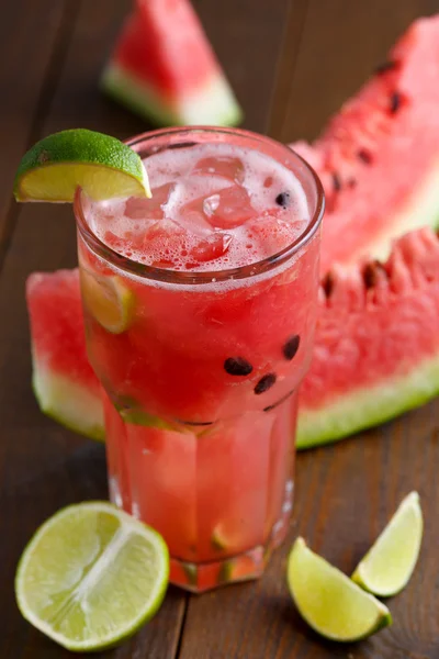 Vaso de jugo de sandía — Foto de Stock