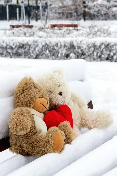 Teddy bears na Walentynki Obraz Stockowy