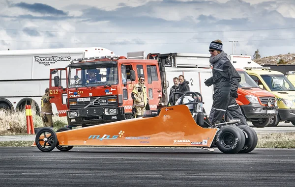 Norveç sürükleyin yarış, araba Drift Yarışması — Stok fotoğraf